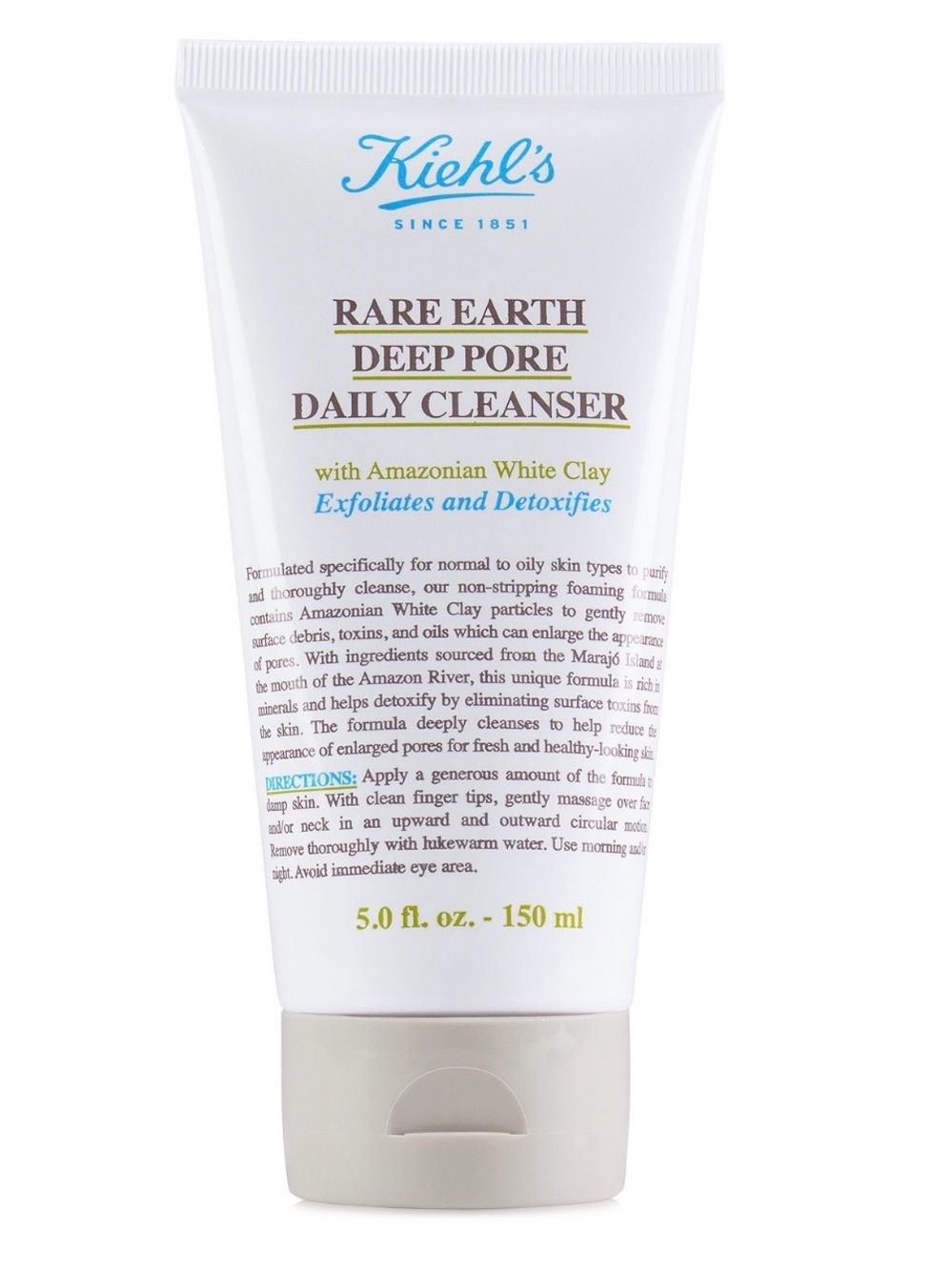 NWT Kiehl’s Rare Earth Deep Pore Daily Cleanser, 5 Oz.